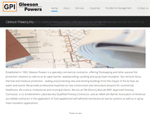 Tablet Screenshot of gleesonpowers.com